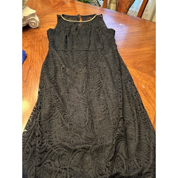 JESSICA SIMPSON black lace dress size 10 - Picture 1 of 4